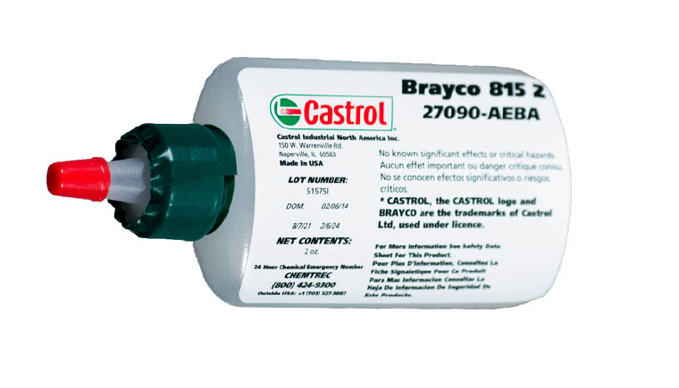 Castrol brayco micronic 815Z全氟聚醚基潤滑劑的性能參數